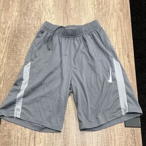 Nike Men's Athletic Shorts in Gray and White